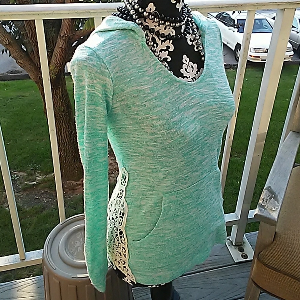 Really cute light blue hoodie